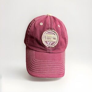 Virginia Tech Hat Hokies Cap Red Embroidered Patch Starter‎ Strapback Cotton